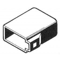 ISO-hona, strömdel, svart (ISO-kontakter 554051)