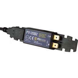 USB-laddare 9-32 V till USB 5 V, 2,1 A, 6,3 mm flatstift hane/USB-hona