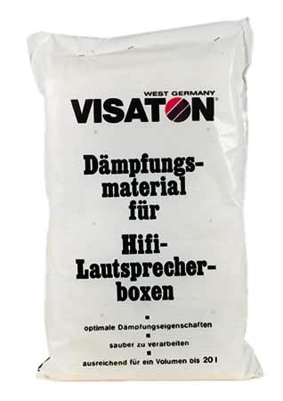 Polyester damping material 125 g, 60x33 cm, for 20 l enclosure