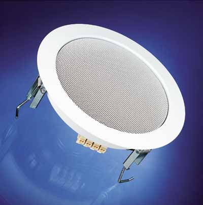 Speaker 180 mm 100 V quick mounting white RAL9010