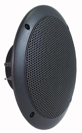Högtalare 165 mm 4 ohm svart, IP65 marin användning