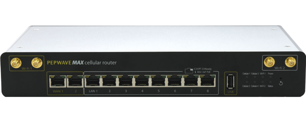 4G/LTE -router 4×SIM fyra operatörsband aktiva