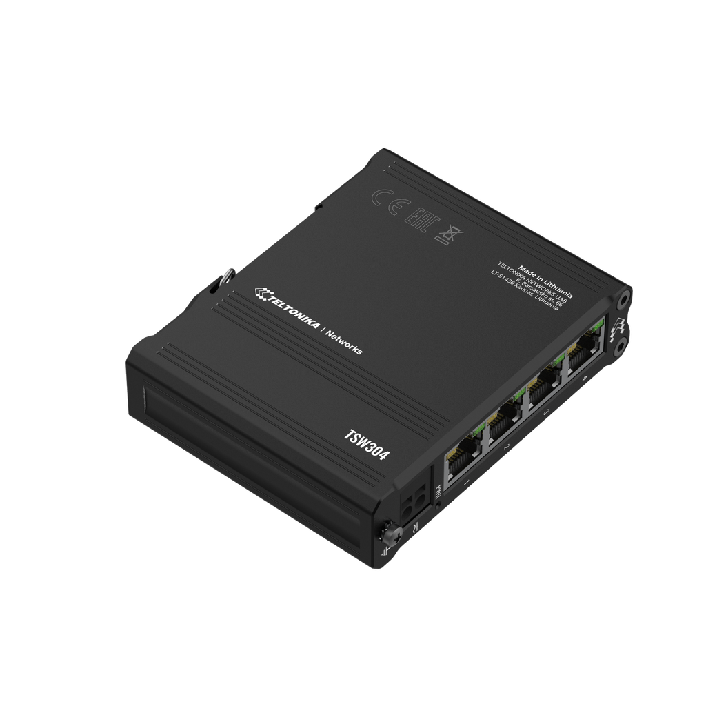 4-port ultra-compact 1000 Mbps switch DIN