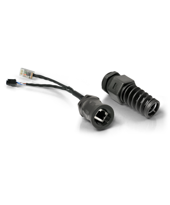 PoE splitter RJ45 > 4--polig I/O +Ethernet 100 Mbps RUT360
