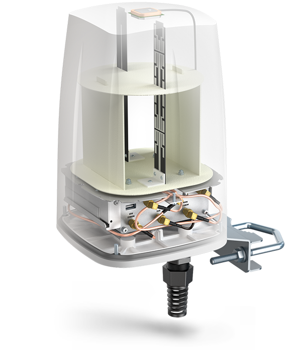 QuSpot kotelo RUTx11/m11 reittimelle integroitu 4G+WiFi+GPS antenni