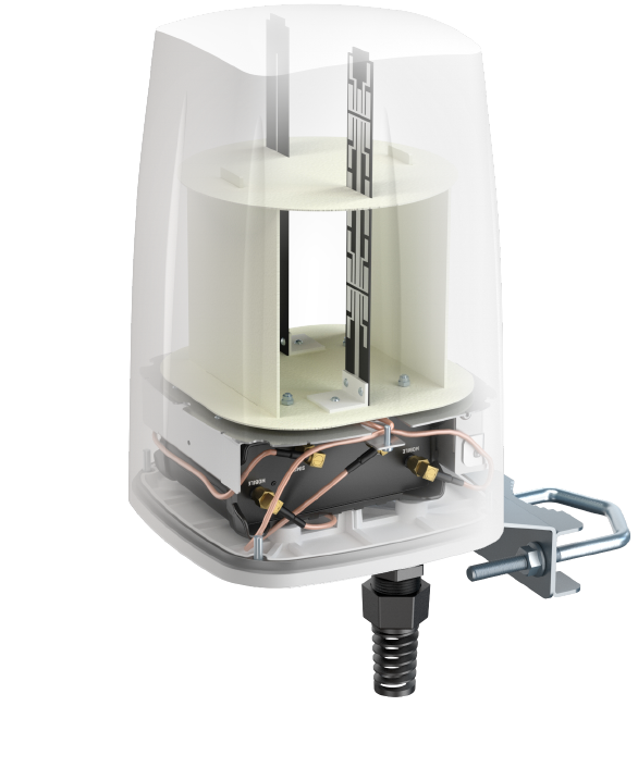 QuSpot kotelo sopii RUT901/951 integroitu 4G+WiFi antenni