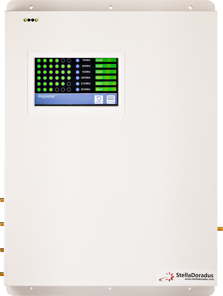 Toistin 6B LCD Etäohjaus 4 lähtöä 700/800/900/1800/2100/2600 MHz