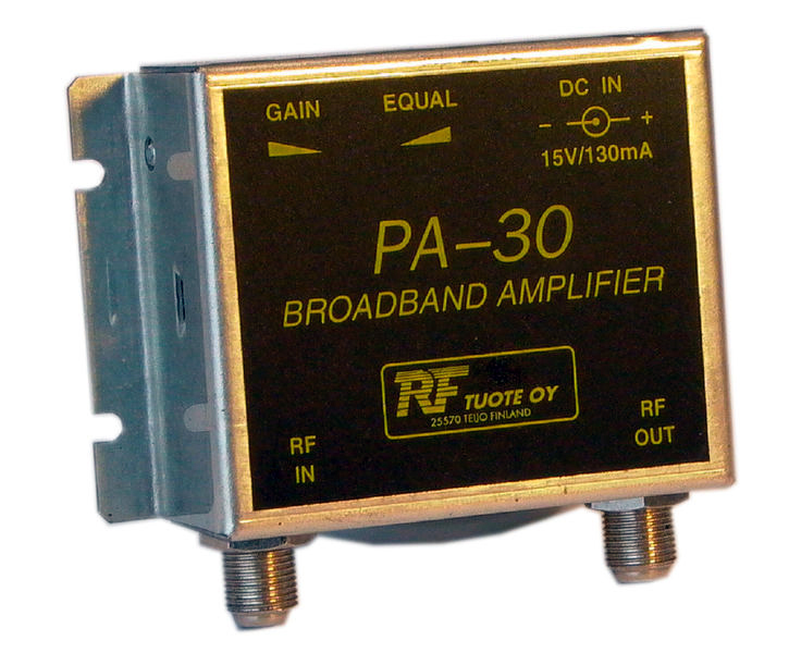 Jakovahvistin 28 dB paik/kaukosyö 88-862 MHz, 5-65 MHz 0 dB