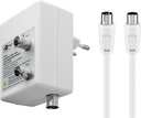 Inline amplifier 2×15 dB DVB-T/DVB-T2/DVB-C