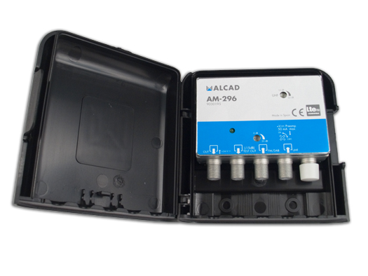Mastförstärkare UHF-DAB/FM 32 dB LTE700 24 V DC