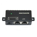 PoE-injektori 9-56 Vdc (max 30W) pas 1-portti 2,1DC RJ45