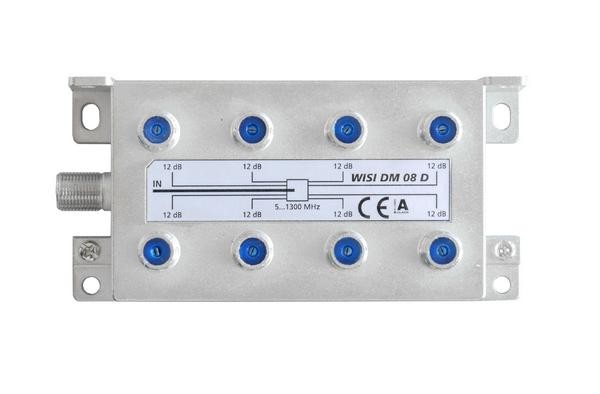 Splitter 1/8 5-1300 MHz 12 dB Docsis 3.1 -compatible