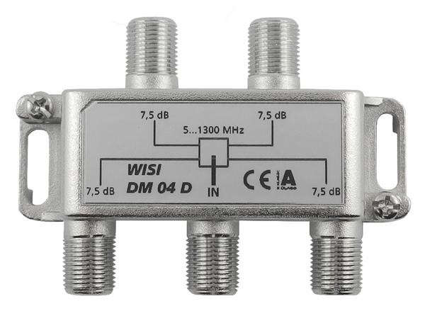 Splitter 1/4 5-1300 MHz 7.5 dB Docsis 3.1 -compatible