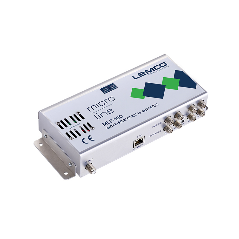 transmodulator 4×DVB-S/T/C-4×DVB-T/C FTA, 90 dBuV, WEBGui, 2×PSU