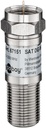 Fast dämpare 6 dB F-hane/hona 75 Ω 5-2300 MHz DC-genomgång