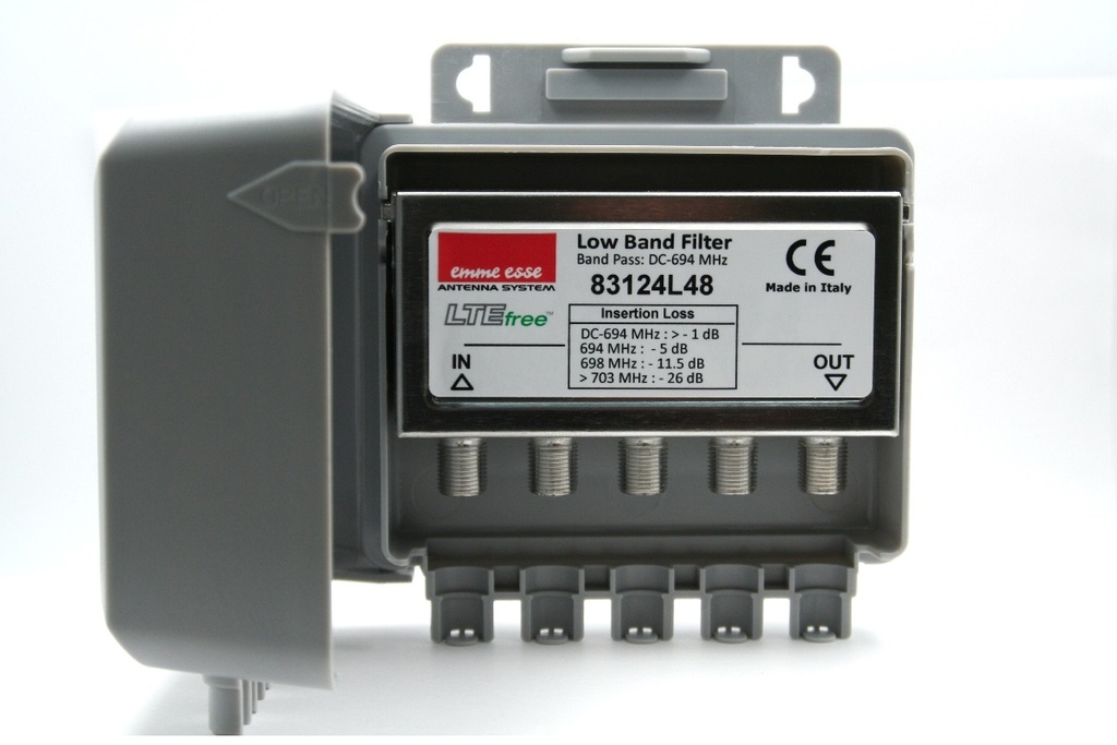 Rejection filter LTE DC-694 F connectors LTE700 mast enclosure