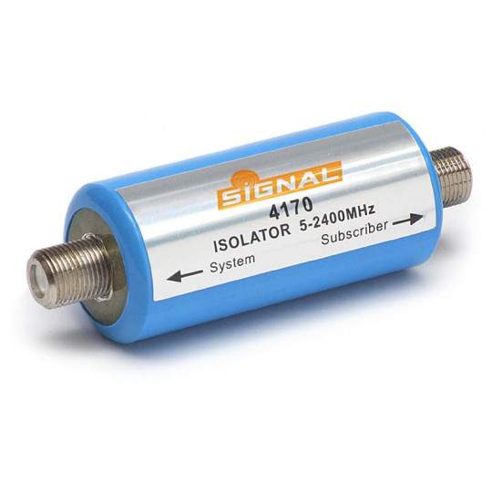 Galvanisk isolator 5-2400 MHz 5-1000 MHz <1,5 dB F-kontakter