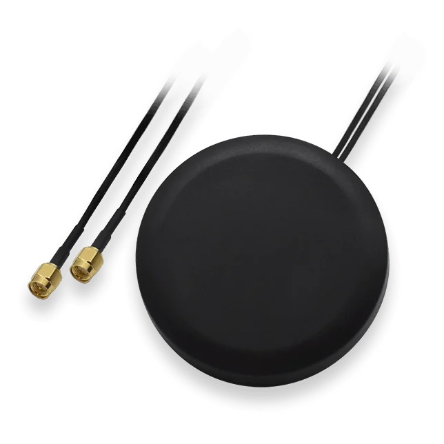 4G/5G M2M-antenni MiMo 698-2690 2,5 dBi musta mutteri 3 m RG174 SMA-uros