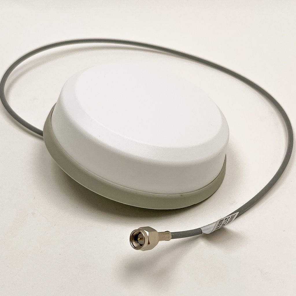 WiFi antenni mutterikiinnitys valkoinen 2.4/5.0 GHz 0,5m kaapeli SMA-uros liitin Smartdisc