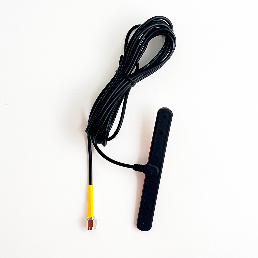 RF-glasmonterad antenn vaaka 4G/5G SMA-hane kabel 2 m 600-3800 MHz