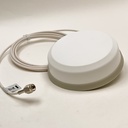 4G antenni M2M/IOT käyttöön 790-2690 MHz valkoinen mutterikiinnitys 2,5m kaapeli SMA-uros liitin SmartDisc