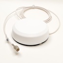 4G antenni M2M/IOT käyttöön 790-2690 MHz valkoinen liimattava 2,5m kaapeli SMA-uros liitin SmartDisc