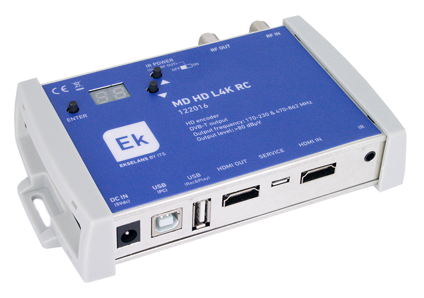 HDMI-modulator HDMI-DVB-T 4K 1 HDMI+USB/1 COFDM + HDMI IR