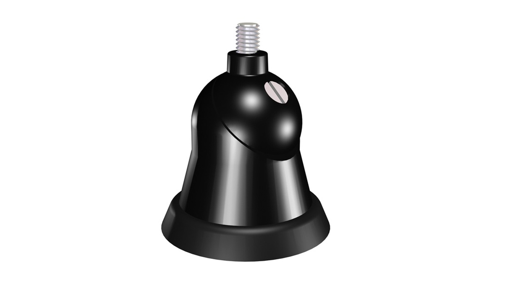 BASE128 Jalka pallonivel M6 kierre musta 27-1000MHz LL58 5m kaapeli avoin pää