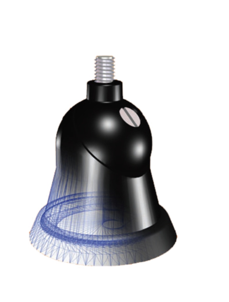 BASE128 Jalka palloniv M6 kierre musta 27-1000MHz ei kaapelia