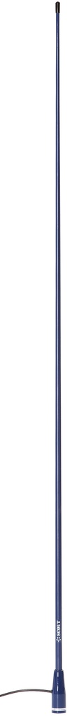 Marine antenna 3 dB VHF fibreglass 1.5 m blue 5 m cable RG58