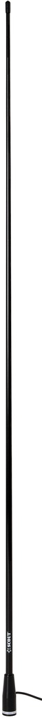 Marine antenna 3 dB VHF fibreglass 1.5 m black 5 m cable RG58