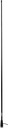Båtantenn 3 dB VHF glasfiber 1,5 m svart 5 m kabel RG58
