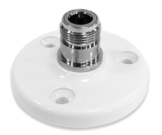 deck feed-through N female/N female white