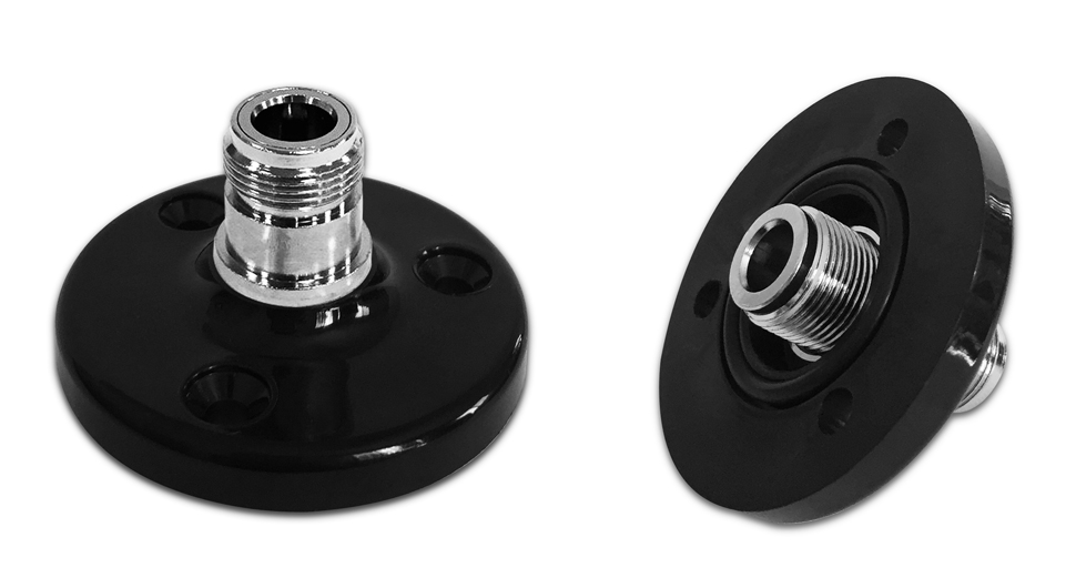 deck feed-through N female/N female black