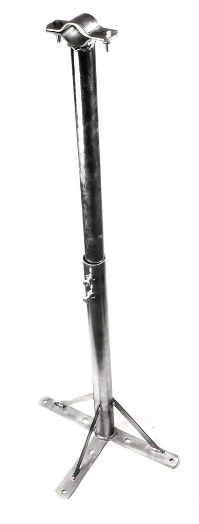 Teleskopiskt mastfäste, 75-110 cm från vägg, Ø38-50 mm, galvaniserat