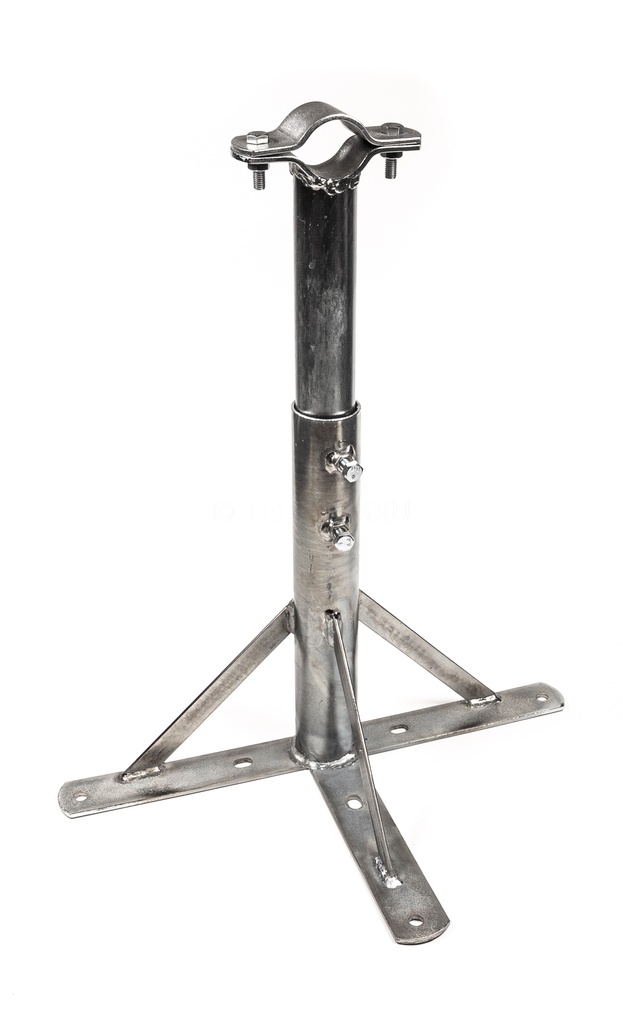 Telescopic mast bracket, 40-65 cm wall clearance, Ø38-50 mm, galvanised