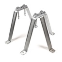 Pair of mast brackets, 250 mm wall clearance, Ø38-50 mm, galvanised