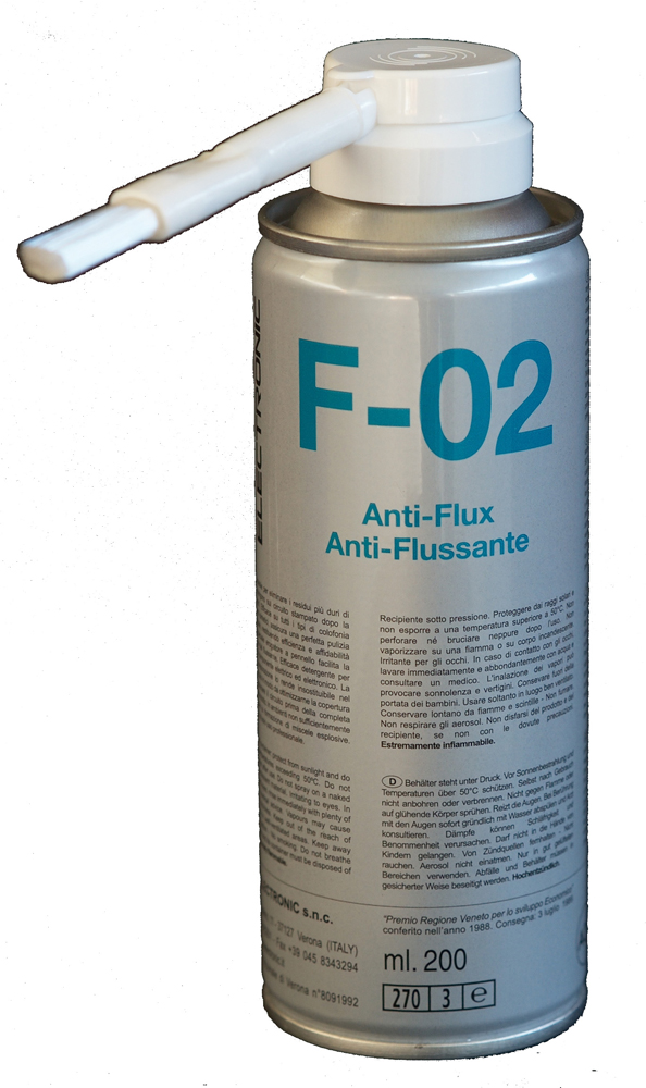 Pain.piirilevyjen flussinpoisto 200ml spray+harja