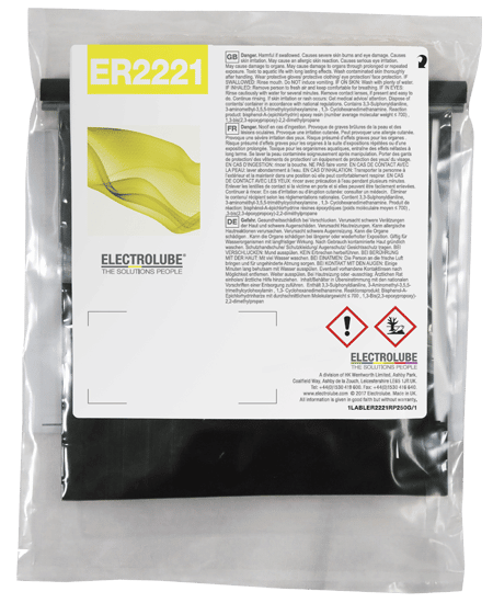 Electrolube ER2221 – lämpöä johtava korkean lämpötilan epoksihartsi, 5 kg sarja