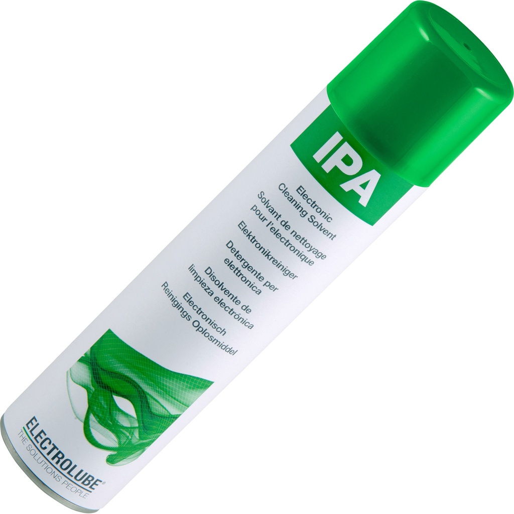 Electrolube IPA – isopropanolipohjainen puhdistusliuotin, 400 ml aerosoli