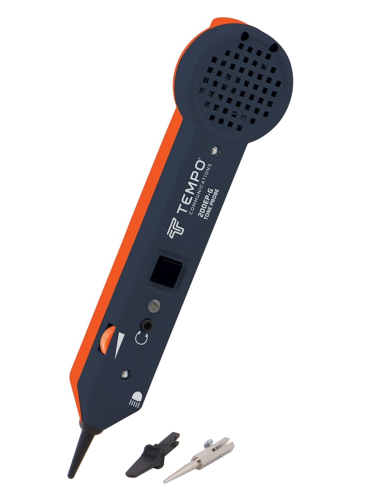 Cable-locator probe with 2 in buzzer, headphone connection and LED indicator