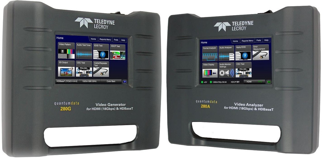 HDMI test set, 4K, 18 Gbps, 600 MHz, video generator/analyser