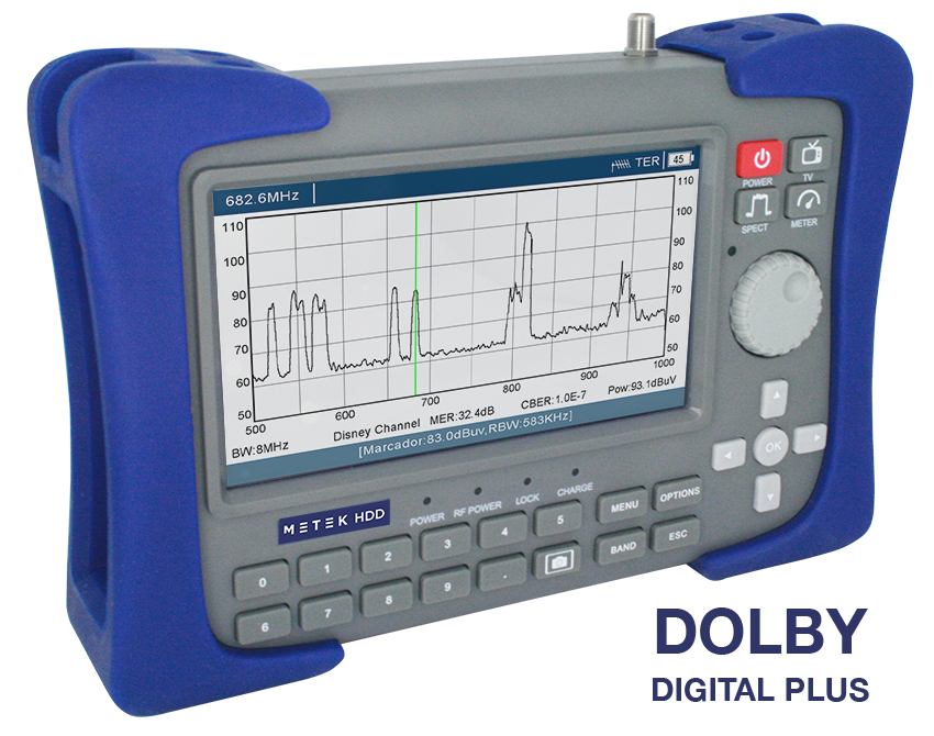 Antenna meter DVB-T/T2/S/S2/C, SD/HD, 51-22000 MHz, 7 in LCD, special offer
