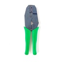 Crimping tool for uninsulated flag terminals, DIN 0.5-1.0/1.5-2.5 mm²
