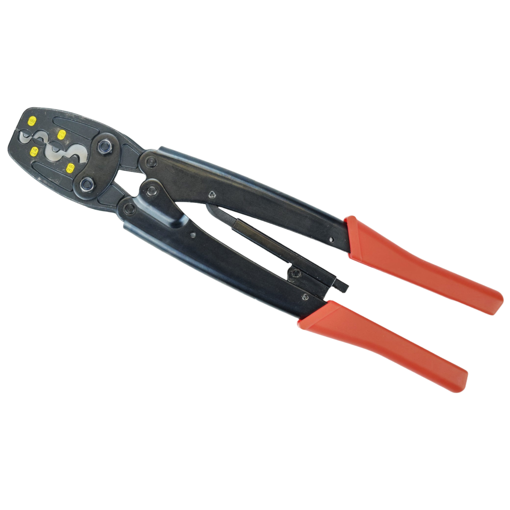 Heavy-duty crimping tool for uninsulated 10-35 mm² connectors