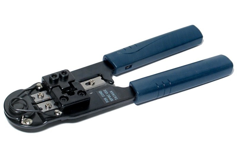 Crimping tool for 10-way modular cable