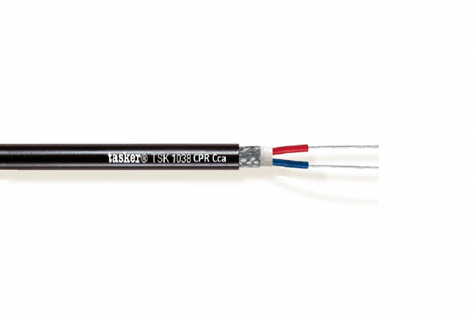 Audiokaapeli 2x0,35 mm² 110ohm Cca musta AES/EBU ø6,3 300m