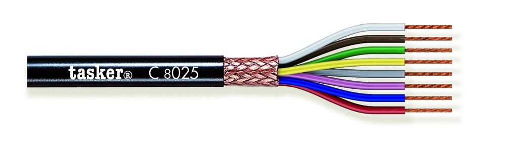 Suojattu kaapeli 8x0,25 T