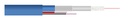 Hybrid RG59 + 2x0,75 mm² Ø9,00 x 6,60 mm Eca LSZH sininen R500 Koaksiaali+Videokaapeli