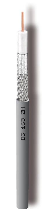 RG11 Dca Ø10,1 mm Class-A+ mm Cu+Al 75 ohm harmaa K500